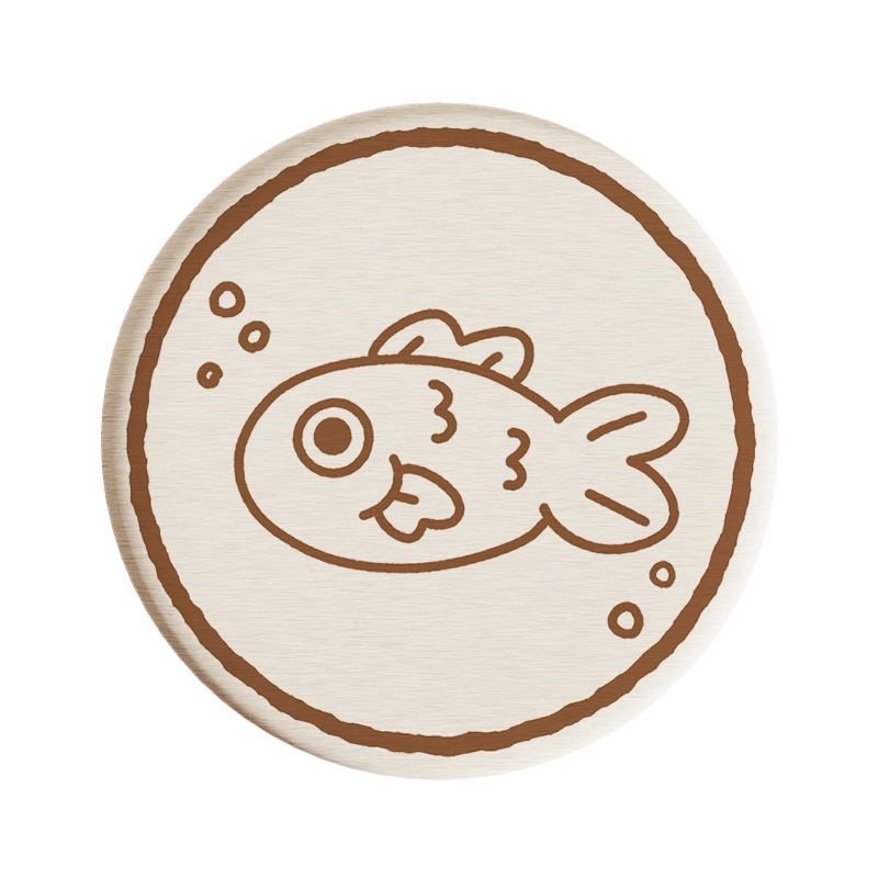 Posavasos de café de oficina de dibujos animados, posavasos de escritorio, posavasos de agua redondos, almohadillas absorbentes de agua de barro de diatomeas, encimera de secado rápido