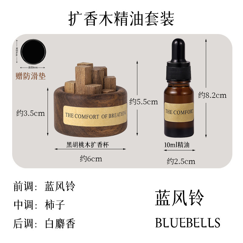 세트 상품 - 블랙 월넛 + 블루벨 (10ml 에센셜 오일 포함)