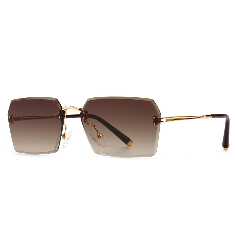  new modern retro square frame narrow sunglasses INS style street photography big-name sunglasses 2A179_voghion.com