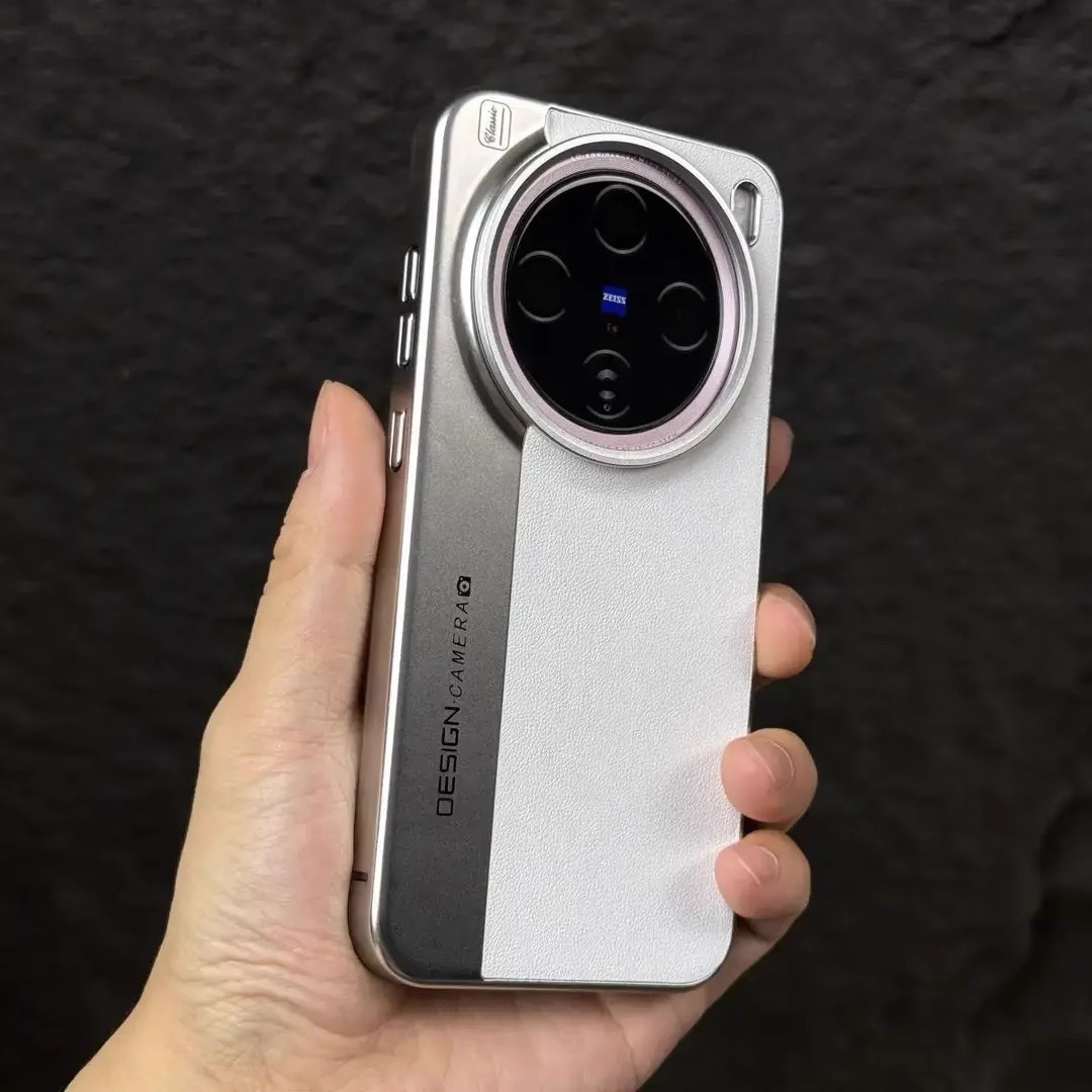 Retro Camera Suitable for Vivox200 Mobile Phone Case Lens All-Inclusive X200Pro High-End Business Anti-Fall Hard Case