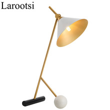 跨境专供北欧现代简约个性台灯客厅房书房卧室床头温馨铁艺台灯