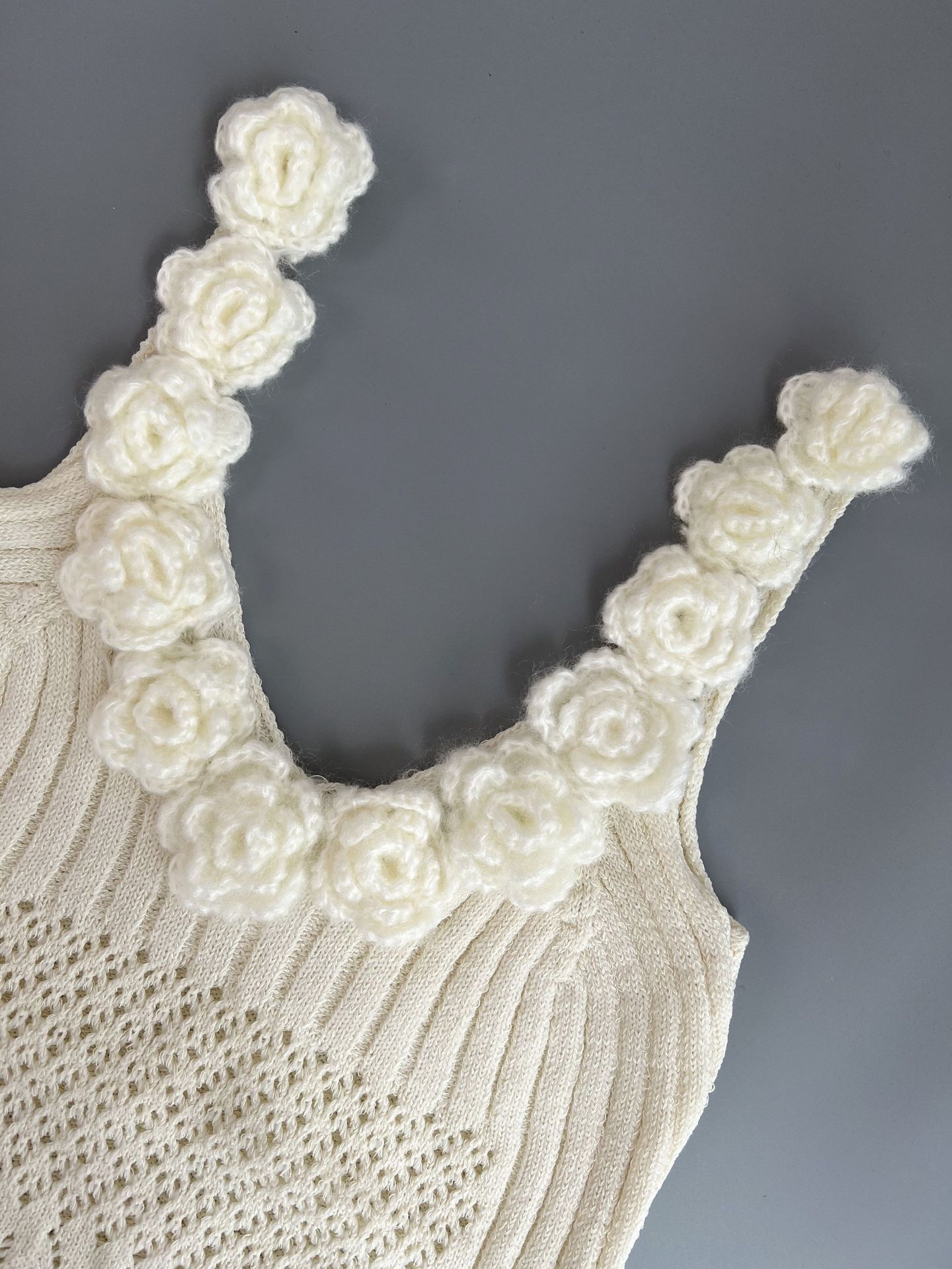 Suéter con cuello en V vinty bird, camisola, verano para mujer, nuevo estilo, delgado, largo, top de flores blancas