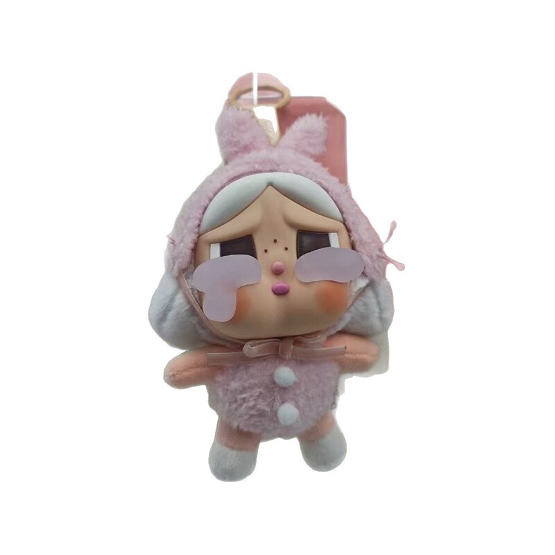 CRYBABY眼泪工厂哭娃搪胶毛绒钥匙扣挂件公仔手办潮玩盲盒摆件挂|undefined