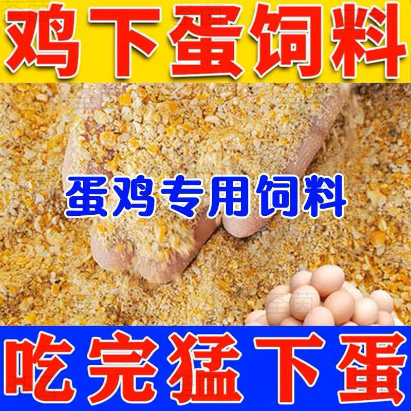 鸡饲料蛋鸡饲料价料下蛋鸡补钙农家散养鸡鸭鹅鹌鹑鸽子50斤多省