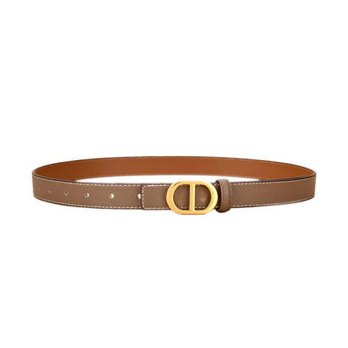 Guangzhou Belt Women's Leather Thin Belt Fashionable Versatile Decorative Dress Summer Smooth Buckle Waist Slimming Belt
