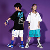 girl Jazz Hip hop suit Boy Hip hop Short sleeved trousers hiphop children Hip hop show clothing