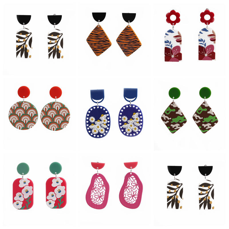 Foot Fashion Arylic No Inlaid Earrings display picture 2