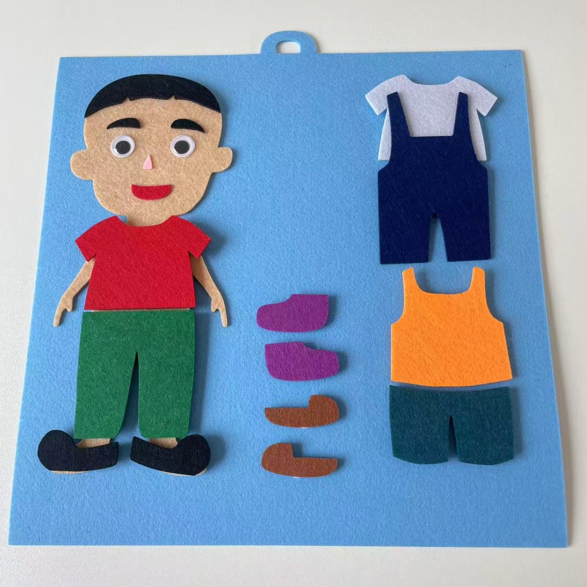 Jardín de infantes personajes de mano juguete área de rompecabezas actividad juguete ayuda didáctica clase pequeña tarjeta de material casero puzzle