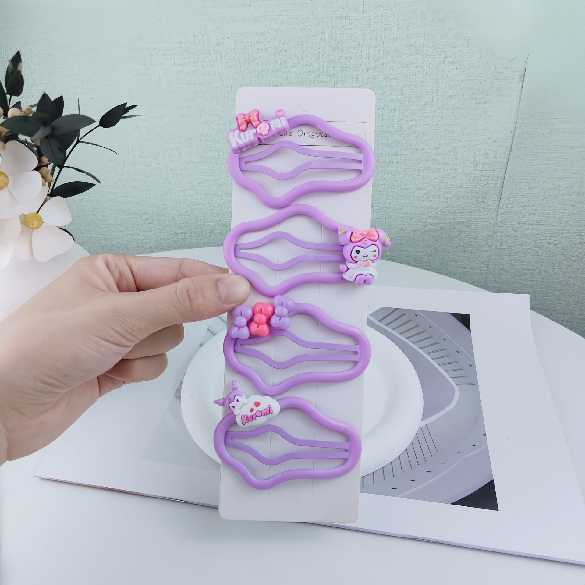 Clips de cabello de dibujos animados nubes clips de cabello BB clips de niñas nuevos bangs clips de cabello de niñas detrás de la cabeza clips de cabello