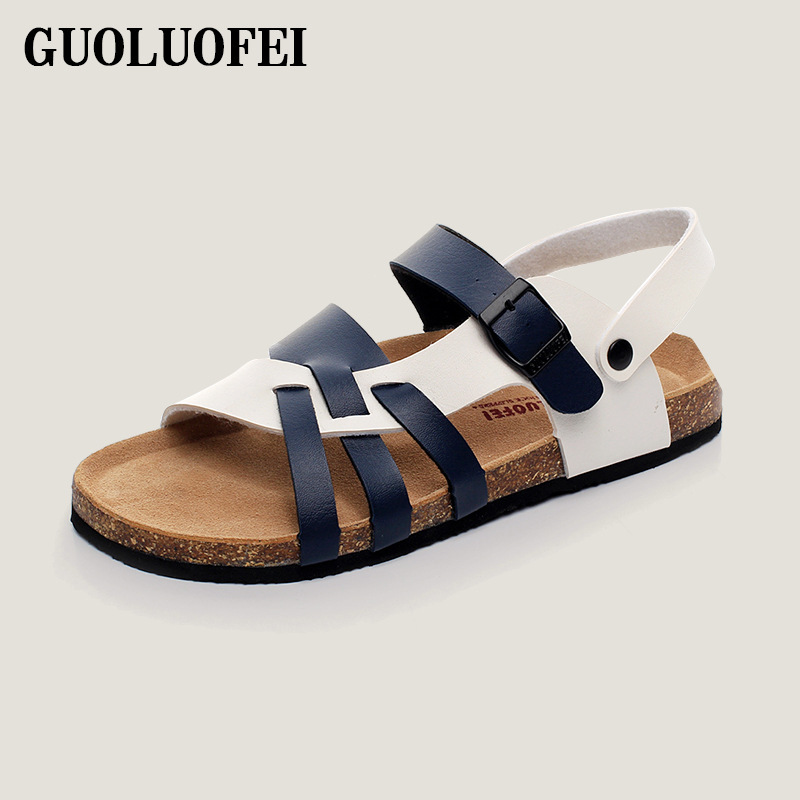 Cork Slippers, Men's Summer Sandals, Fashionable Korean Style Casual Two-Wear Men's Large Size Slippers, Outdoor Trendy Beach Shoes Cork Slippers, Men's Summer Sandals, Fashionable Korean Style Casual Two-Wear Men's Large Size Slippers, Outdoor Trendy Beach Shoes