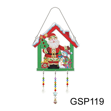 Diamante pintura Amazon transfronteriza DIY adornos de Navidad marca llena de diamantes 5d cristal mariposa diamante pintura viento carillones Decoración