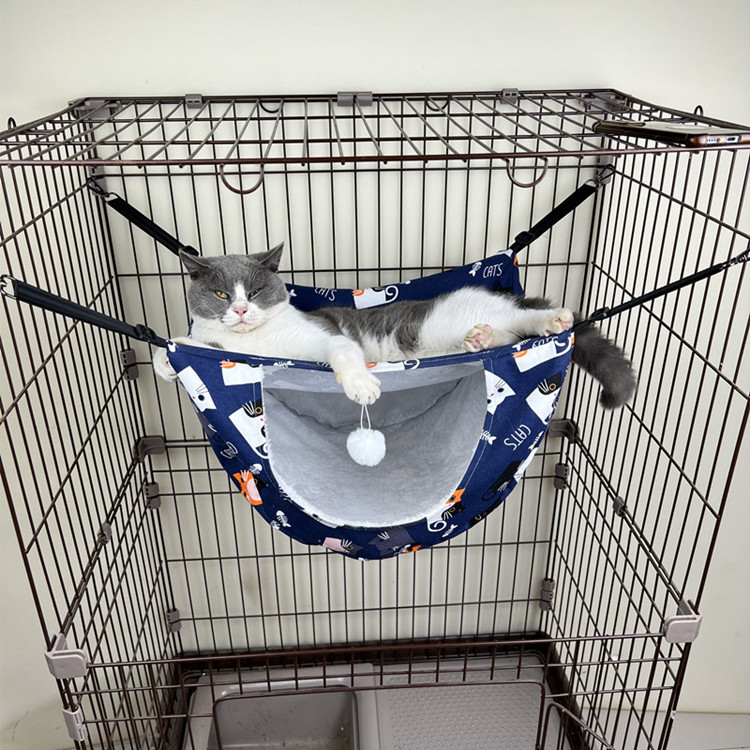 소스 제조 업체 애완 동물 용품 두꺼운 고양이 케이지 해먹 빨 고양이 둥지 고양이 집 국경 교수형 애완 동물 바구니