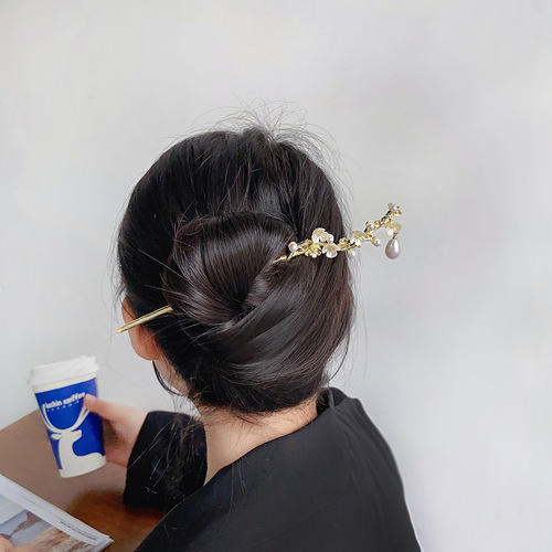 New Chinese style retro hairpin, temperament, cheongsam, Hanfu, rocking hairpin, high-end hairpin, hair accessories