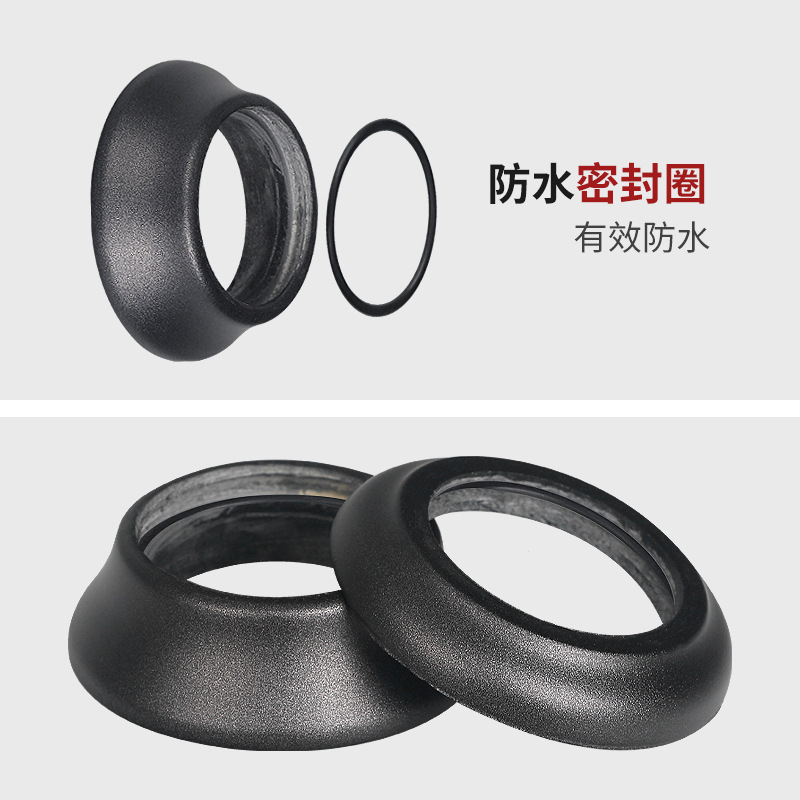 碳纤维自行车腕组锥形垫圈把立盖腕组喇叭盖圈8mm/15mm黑灰银