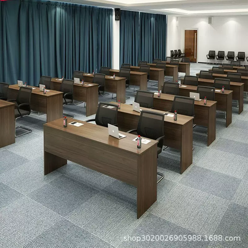 职员培训桌简约现代双人三人长条桌公司办公会议室学习机构课桌椅