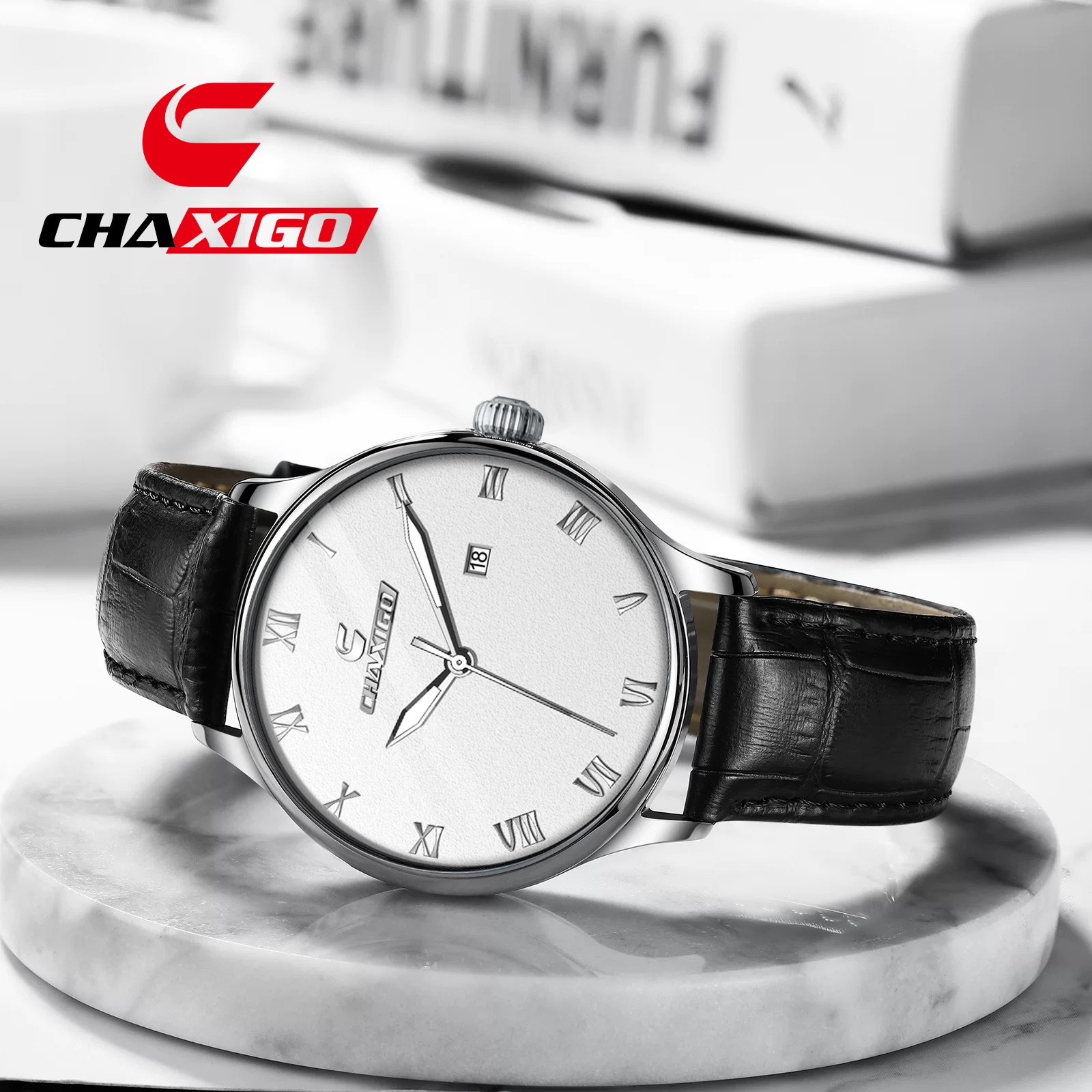 CHAXIGO cross-border TK new men's quartz watch waterproof calendar display watch foreign trade luminous quartz watch