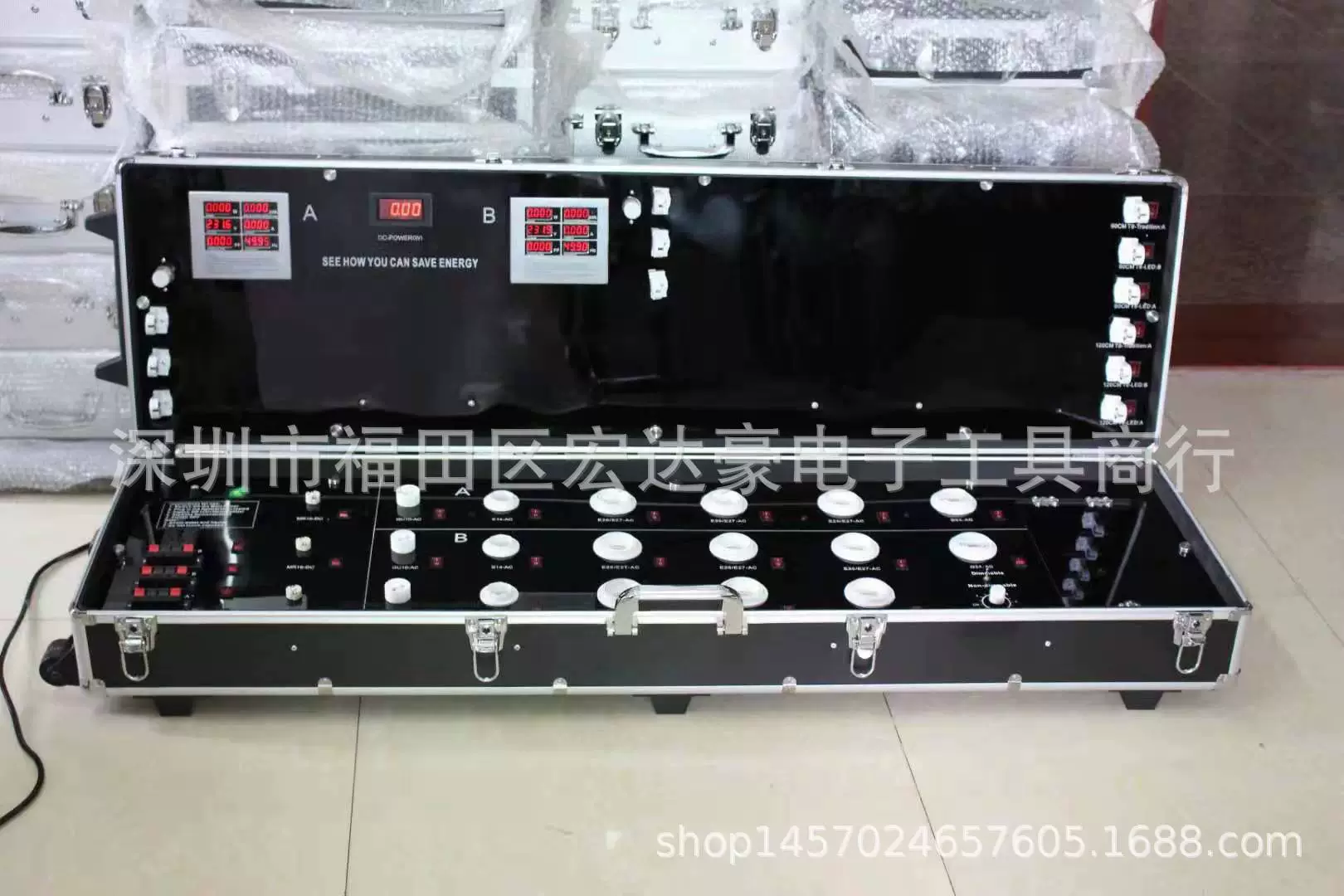 Светодиодная энергосберегающая лампа, витрина, коробка для проверки мощности, коробка для сравнения, 1280-13P, Детектор лампы, лампа T8