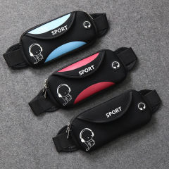 スポーツウエストバッグ、ランニング携帯電話バッグ、男性と女性の個人的なアウトドア用品、防水目に見えない超薄型ミニベルトバッグ