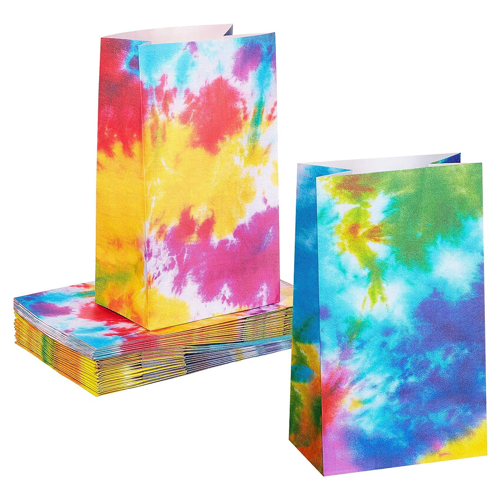 亚马逊热销 潮汐款平口袋 牛皮纸礼品袋 生日派对礼品袋 工厂直销