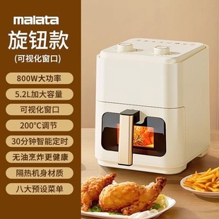 New Multifunctional Household Air Fryer 5L Large Capacity Visual Electric Fryer Fully Automatic Oil-Free French Fries Machine