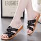 [Beef Tendon Bottom] New Summer Outing Ladies Slippers, Casual Mom Shoes, Lightweight Non-Slip Wear-Resistant Soft-Soled Sandals