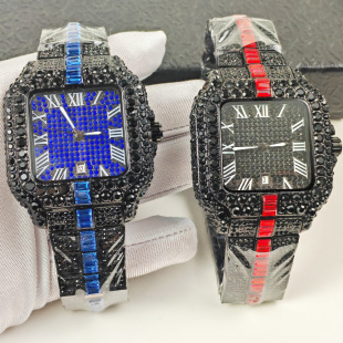 ʯӢ�ֱ��荝M��ֱ��̄Օr����� ��ˮ���A�ֱ� iced out watch