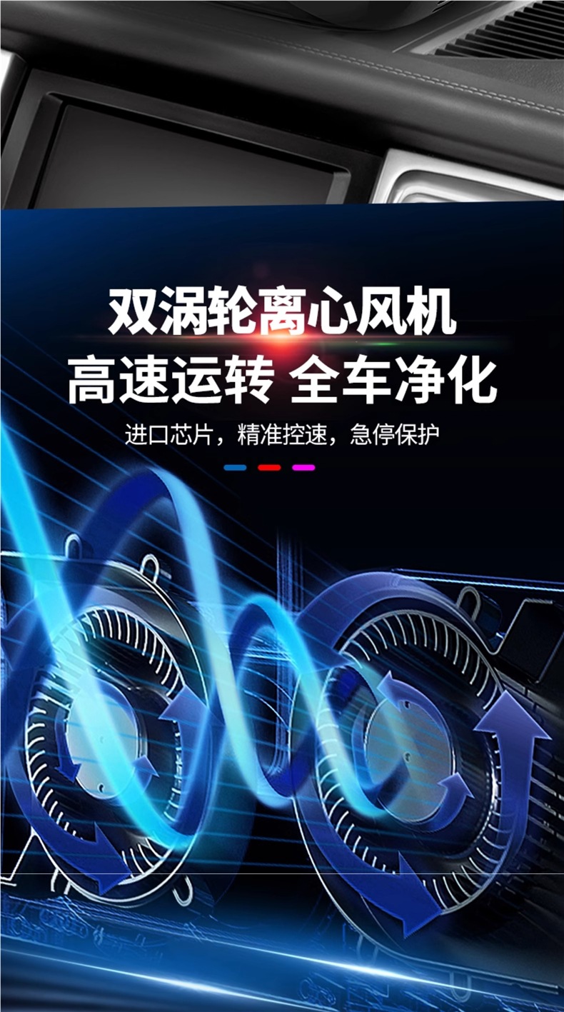 Solar Car Air Purifier Car Interior New Car Odor Removal Ozone Sterilization Formaldehyde Removal Car Aromatherapy