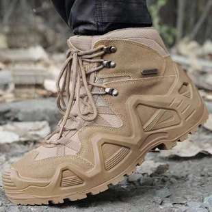 Spring and Autumn Outdoor Low-top Desert Boots Hiking Shoes Men's Waterproof Tactical Boots Non-slip Land Boots Hiking Shoes Mountain Climbing Shoes