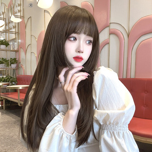 Coney Wig Women's Long Hair Year New Fashion Fake Human Hair Princess Cut Wig Full Head Cover Short Hair Wig Cover