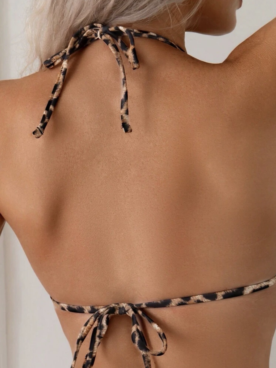 Set bikini donna stampa leopardo schiena scoperta mare costume_voghion.com