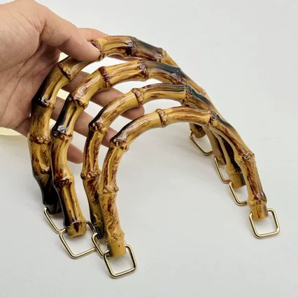 In-Stock Wholesale Cross-Border Luggage Hardware Accessories DIY Handles, Straps, Rings, Bamboo Gift Box Handles
