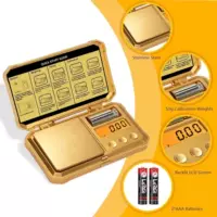 Высокая точность портативные ювелирные электронные весы 50g/0.001g мини-ABS из нержавеющей стали карманные весы