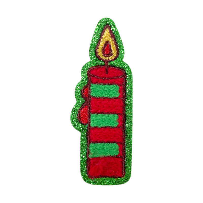 クリスマスタオル刺繍布ステッカーサンタクロース雪だるまジンジャーブレッドマンクリスマスツリーギフト装飾布ステッカー|undefined