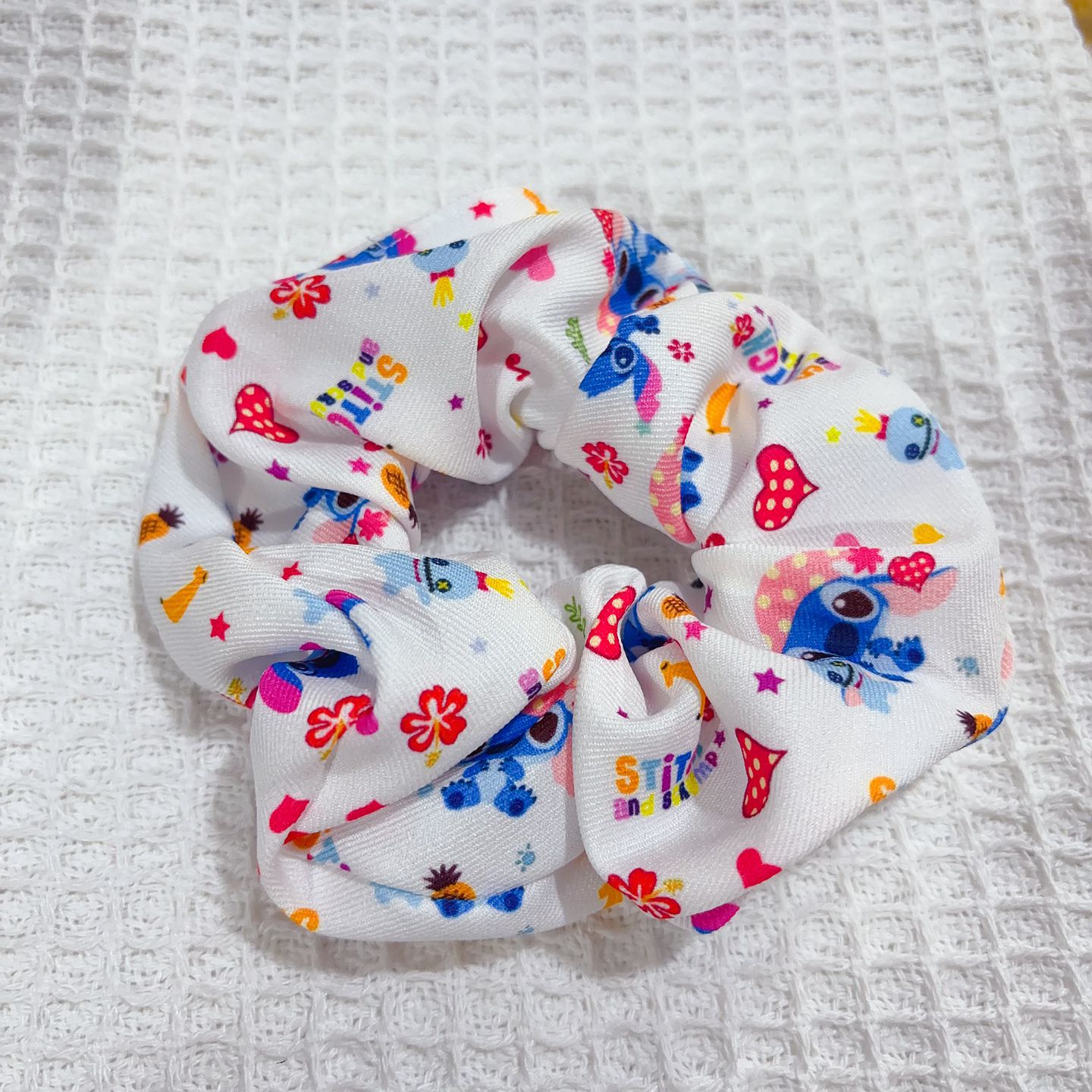 Dibujos animados de lazo para el cabello grueso lindo Rab Bu Stitch accesorios para el cabello de niña bola lazo para el cabello gomas elásticas círculo para el cabello accesorios para el cabello