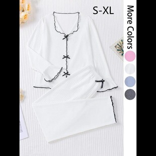 N 98315 Comfortable Two Piece Pajama Set ˯�ɼ��� �羳���l