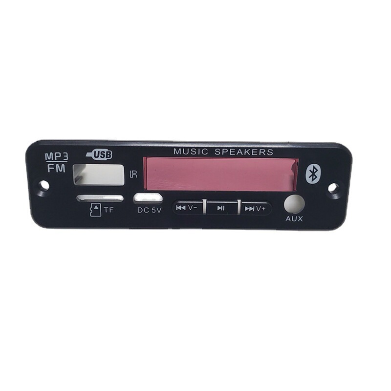 MP3 decoder board black face shell bluetooth player audio module panel USB card speaker panel MP3 decoder board black face shell bluetooth player audio module panel USB card speaker panel