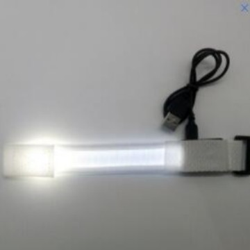 Led祭り発光リストバンドコンサート夜光ブレスレットナイロン編みパーティーフラッシュ発光アームリング用品|undefined