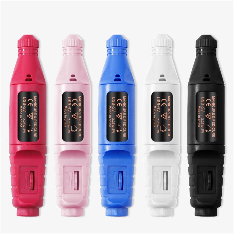 Versión mejorada nueva pluma de uñas máquina de pulir cable USB portátil manicura y uñas máquina de pulir herramientas de uñas ventas directas de la fábrica