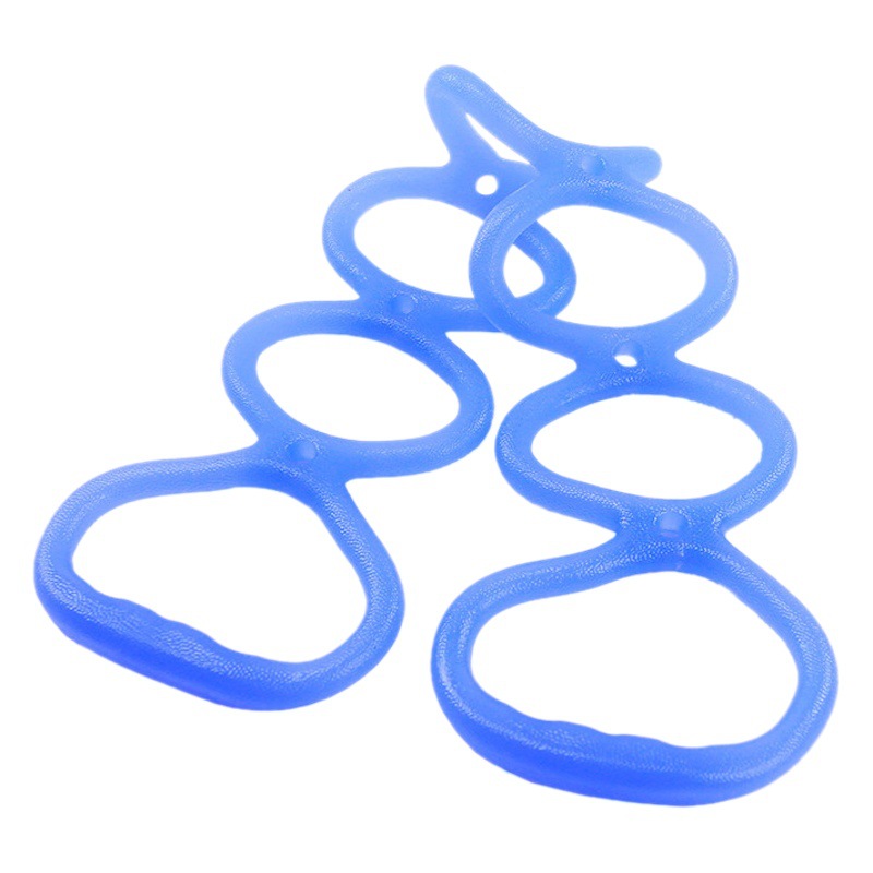 Yoga Jelly Stretch with Seven Holes Silicone Rope Jelly with Yoga Stretch with Open Shoulder Link Rope