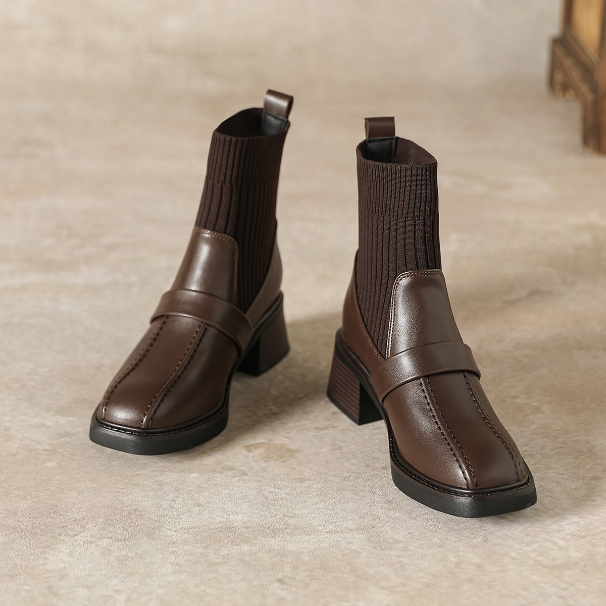 브라운 싱글 안감