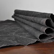 柿染土布 太阳染手织布 传统复古布料 草木染植物染柿漆染老土布