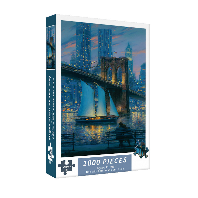 1.000 piezas de rompecabezas 1000 piezas de rompecabezas para niños versión para adultos niños y niñas de descompresión serie de curación de más de 6 años de edad 8-10 años