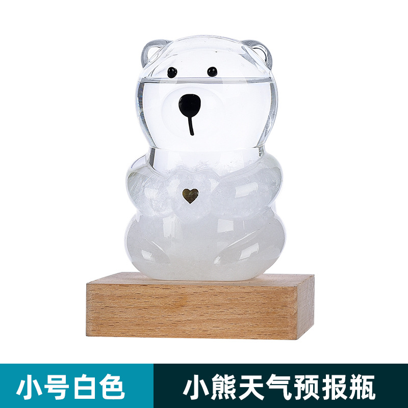 Pronóstico del tiempo Botella Bear Weather Botella Regalo de cumpleaños Regalos creativos Decoración de escritorio Fábrica Venta al por mayor Botella de tormenta