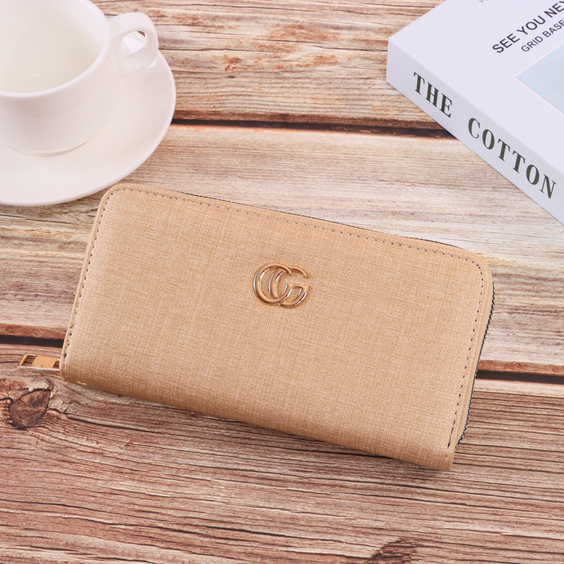 2023 nuevas mujeres de embrague moda calle tiro personalidad doble C grano fino gran capacidad diseño logo