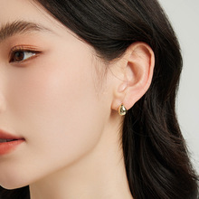 金银豆豆耳钉女气质小众高级感耳环2024新款爆款轻奢时尚银针耳饰