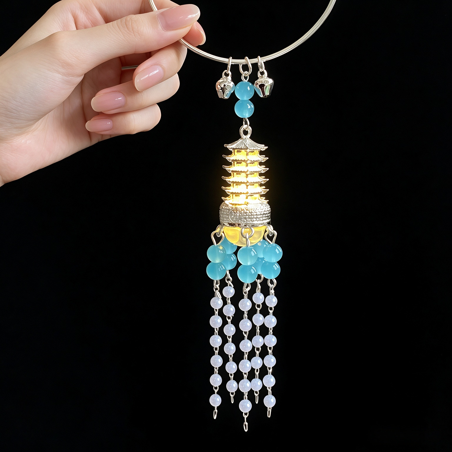 Luminous bracelet 2694 (silver) blue
