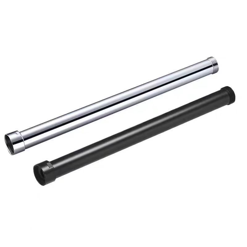 A gun gray shower head extension rod straight pipe extension connection pipe top spray high black and white stainless steel lifting rod Application Scenario