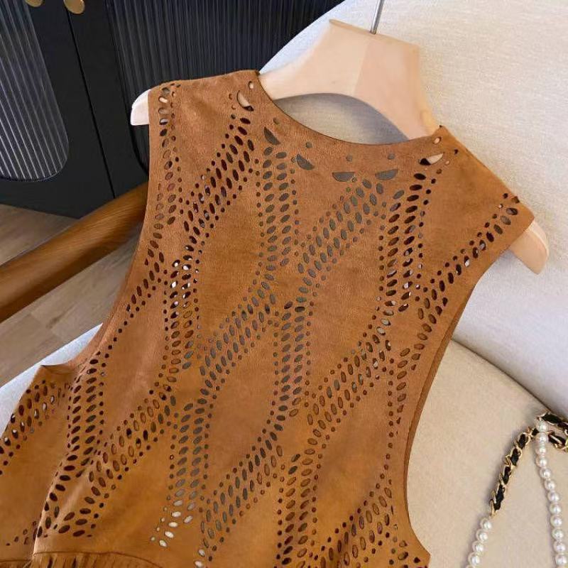 Ladies Tassel Vest Hollow Fashion Casual Jacket