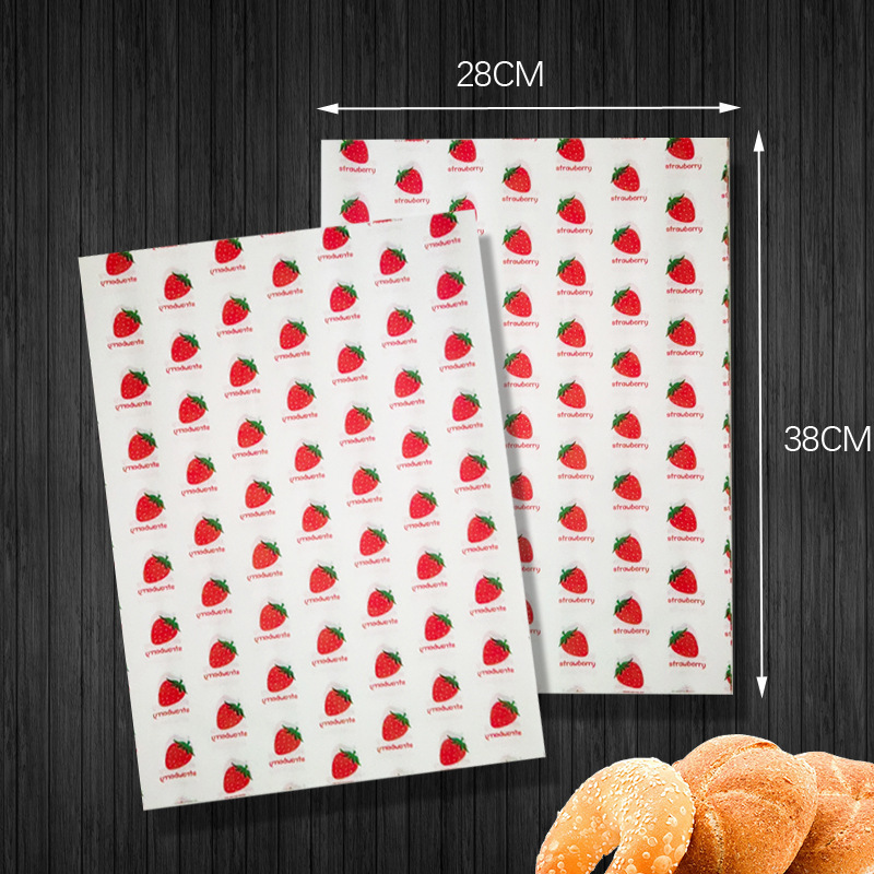 Papel a prueba de aceite Papel de hamburguesas Papel bandeja de aceite Papel de pan Papel para hornear Papel de almohadilla de pizza Papel de freidora de aire