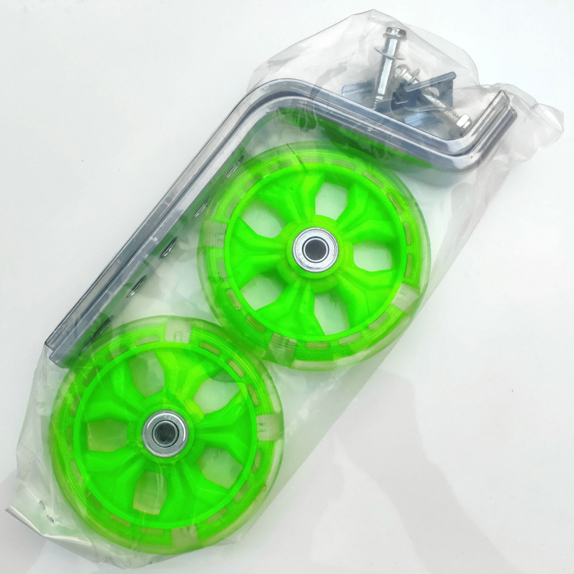 Ruedas auxiliares para bicicleta infantil – ajustables 12–20 pulgadas, silenciosas con luz